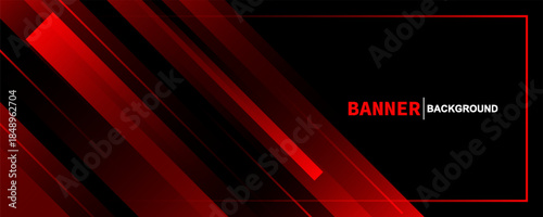 Banner background. black. red gradation. bright. abstarct . slash line. memphis eps 10