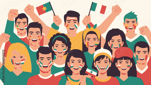 A diverse group of happy young friends and smiling business people celebrate together with thumbs up at a festive party, showcasing genuine friendship and togetherness