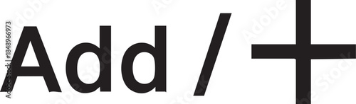 Modern plus sign symbol for addition and growth