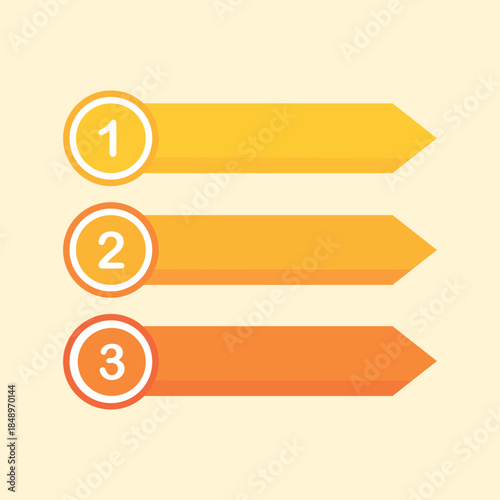 A clean and colorful step-by-step infographic illustration designed to visualize structured processes, workflows, or timelines in a modern flat style.
