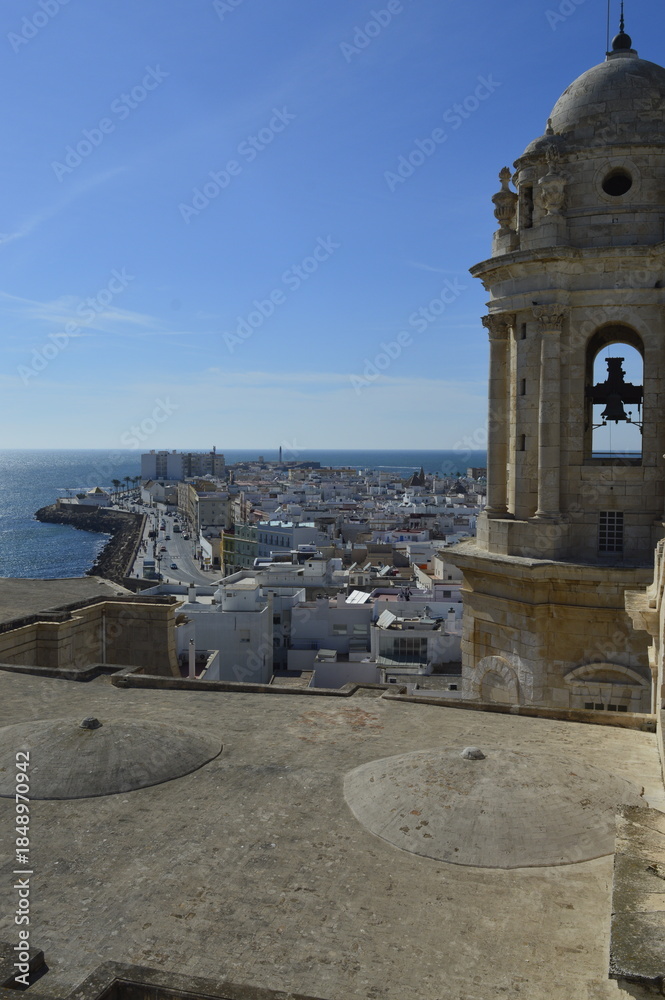 Obraz premium Vista da cidade de Cádiz na Espanha