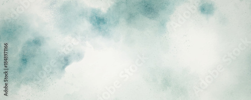 Abstract watercolor art background template. blue teal green watercolor backdrop empty space for text, banner, presentation or product display graphic design