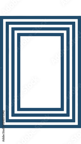 Geometric Frame: A collection of nested geometric rectangles forms a visually appealing frame, ideal for a minimalist design or abstract concept. 