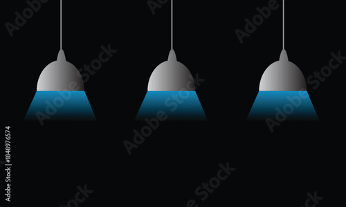 light bulb on black background