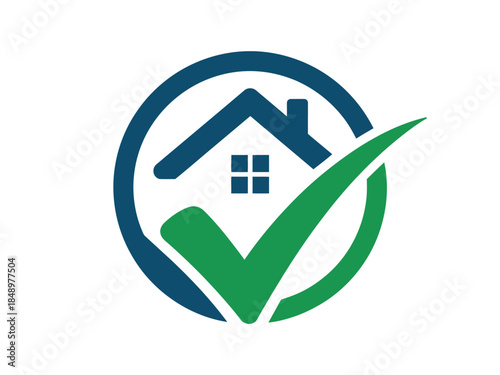 Home Inspection Checkmark Logo Design