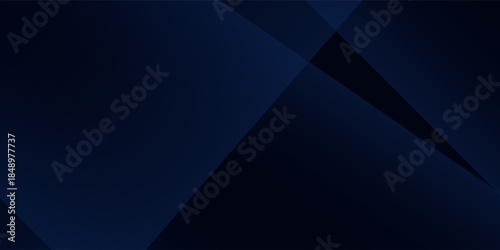 Top Black dark navy blue silver abstract pattern vector. Geometric shape. Line triangle angle fold polygon diamond 3D. Color gradient ombre. Elegant
