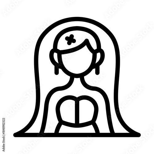 Bridesmaids line icon