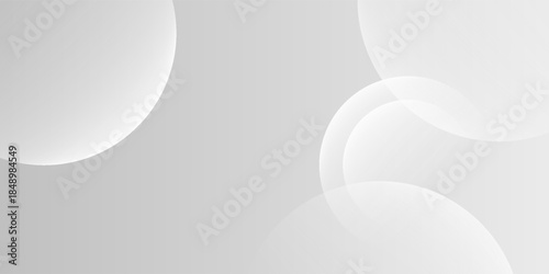 Modern simple white abstract waves background. Circle Creative Wallpaper.  Modern abstract background with geometric shapes and lines. Eps10 Vector