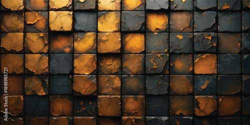 Old wooden wall with a brown wood texture background featuring a rough grunge surface and seamless timber pattern for an architectural design wallpaper