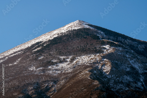 Mountain Rtanj in Serbia in winter under the snow
