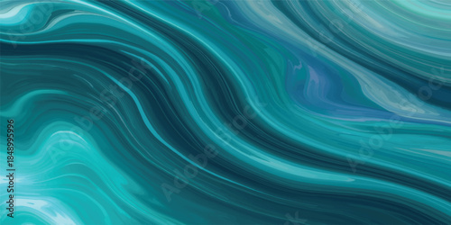 An abstract blue background featuring soft flowing waves of silk and liquid light creates a smooth digital pattern with motion and elegant curves