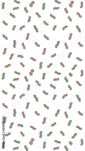 Abstract Pattern Delight: A playful dance of simple, colorful shapes against a bright background, perfect for adding a touch of whimsy and creative flair to any design.