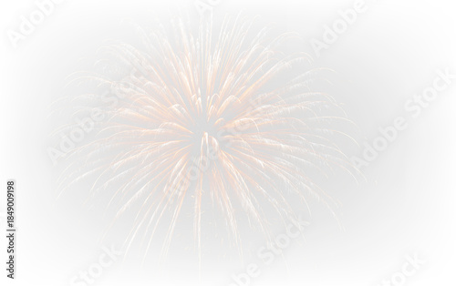 Festive Fireworks Explosion Isolated on Transparent Background PNG