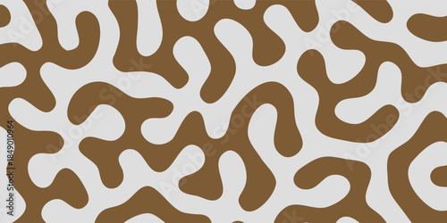 Abstract Organic Brown and White Pattern Background.