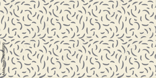 Abstract Pattern of Swirling Gray Lines on a Cream Background.