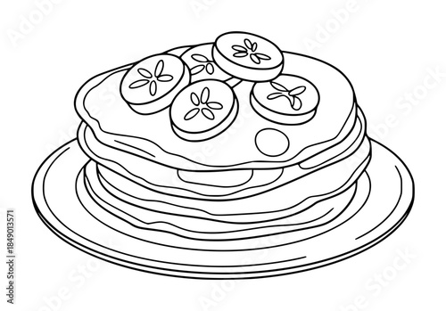 Stack of cucumber slices pancakes white background