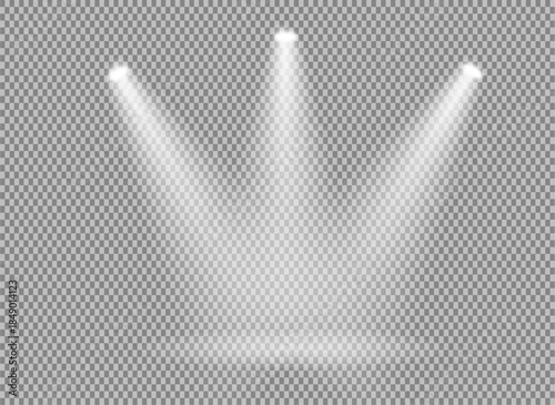 spotlight shines on the stage, Bright lighting with spotlights, stage light beam light