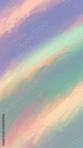Abstract Pastel Brush Strokes Background.