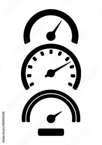 Speedometer graphic vector, vector of speedometer art, speedometer silhouette, creative speedometer design