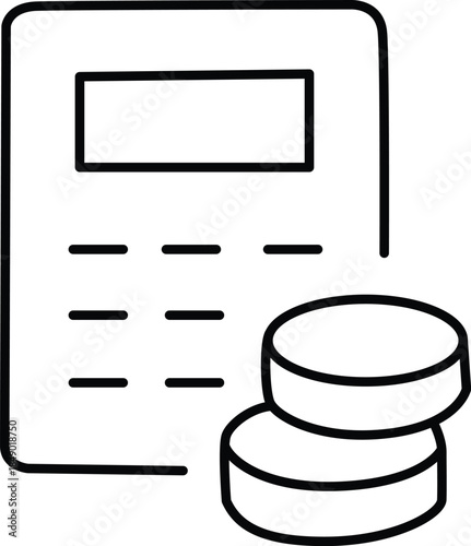 Financial transaction document Vector