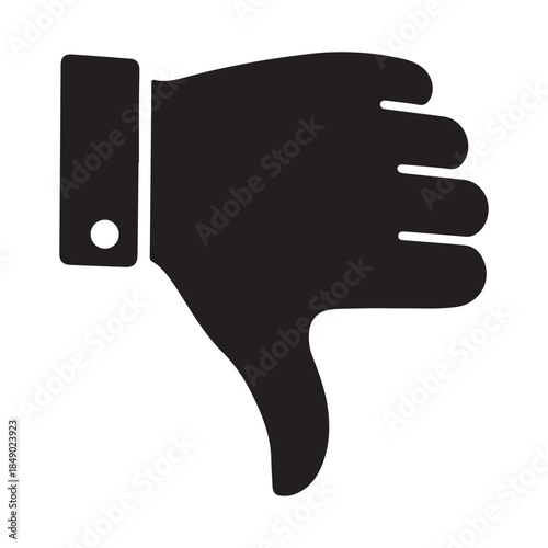 Thumbs down icon negative feedback symbol simple vector illustration for dis