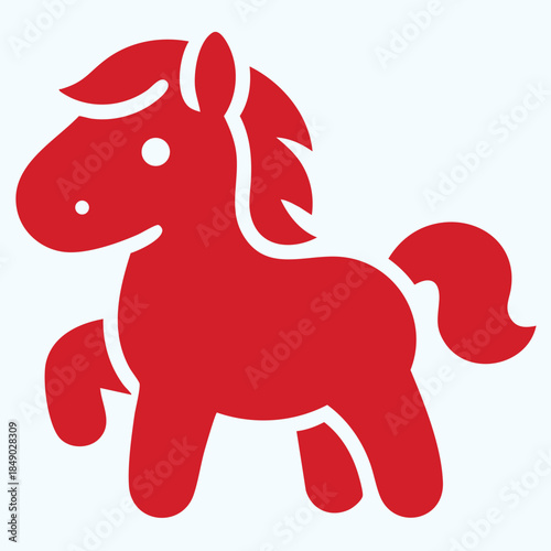 Year of the Horse Silhouette Design