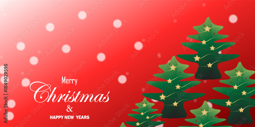 Naklejka premium Merry Christmas and happy new year 2024, Bright Christmas and New Year design holiday frame. simple presentation