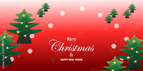Merry Christmas and happy new year 2024, Bright Christmas and New Year design holiday frame. suit for media in product design