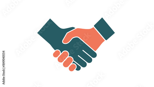 Handshake between two individuals, symbolizing partnership, agreement, and cooperation in a business or medical context on an isolated white background.