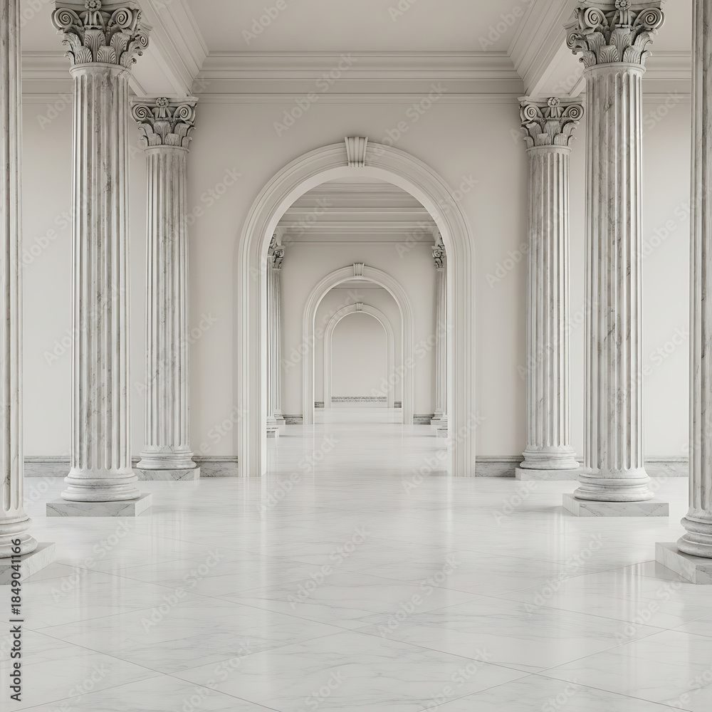 Fototapeta premium Grand Marble Hall Arches