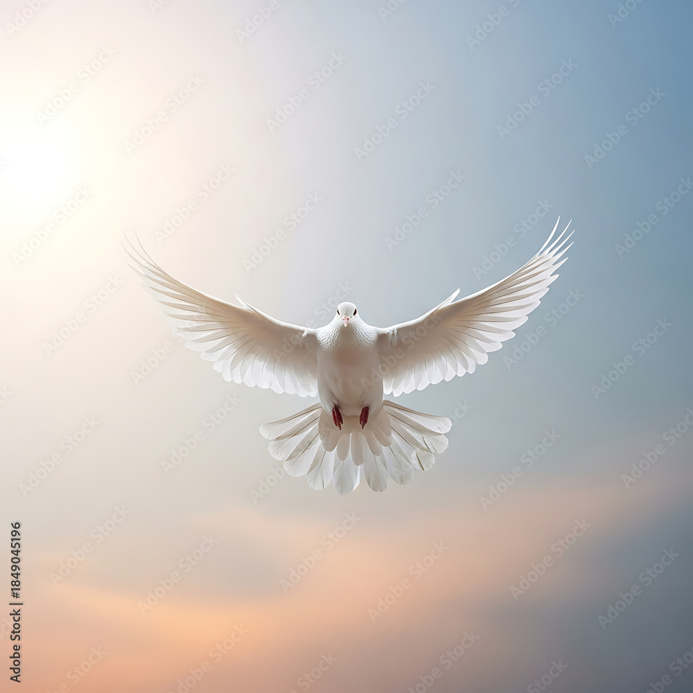 Fototapeta premium Dove in Flight
