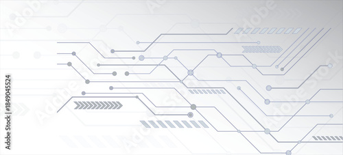 Futuristic Technology Circuit Background Vector Design