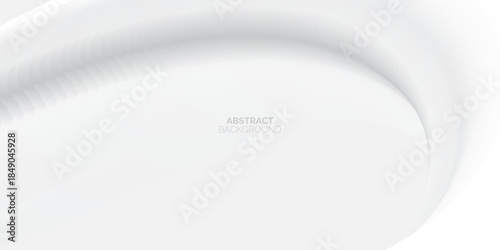 Abstract white wave background. Clean soft texture. Minimalist design. Modern concept. Suit for cover, banner, flyer, poster, booklet, brochure, website