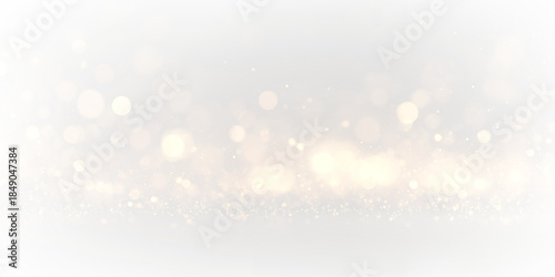 Golden bokeh sparkle dust light explosion overlay. PNG