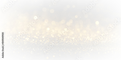 Golden bokeh sparkle dust light explosion overlay. PNG