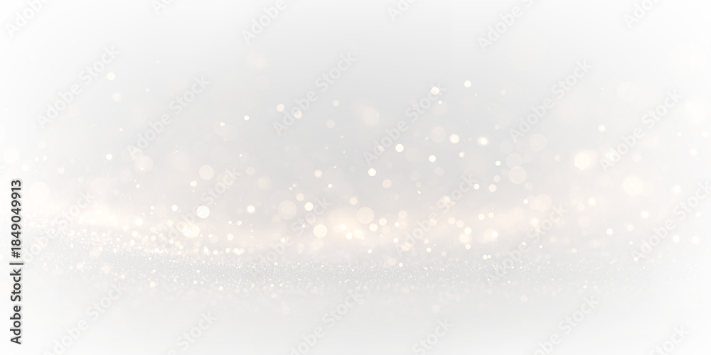 Fototapeta premium Golden bokeh sparkle dust light explosion overlay. PNG