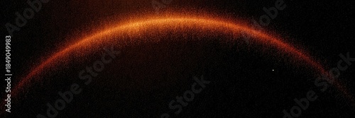 Abstract cosmic glow arch for dramatic presentation backgrounds, digital art, or science themes
