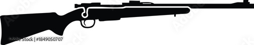 Classic Rifle Silhouette, silhouette, illustration, vector