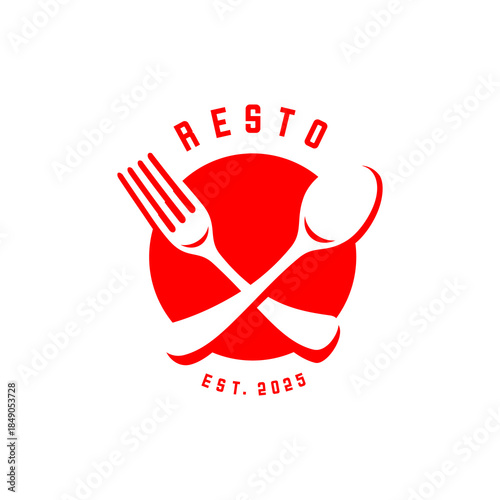 crossed spoon and fork, cafe and restaurant design