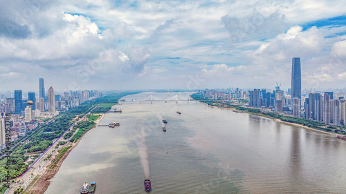Photos Chongqing Aerial Riverscape with Modern Architecture and Yangtze River