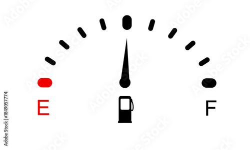 fuel level gauge in vehicle