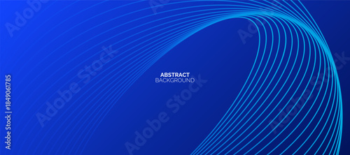 Abstract blue circle background. Minimal geometric. Technology concept. Suit for banner, corporate, business, cover, brochure, flyer, website, science, poster