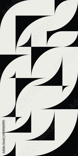 Graphic black and white com...