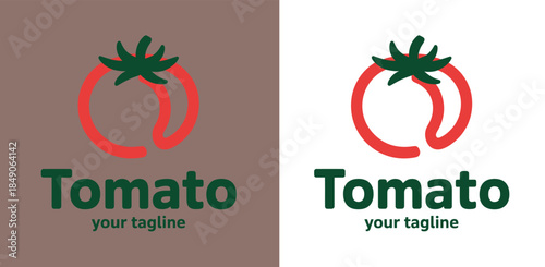 Tomato Logo Design Template Options