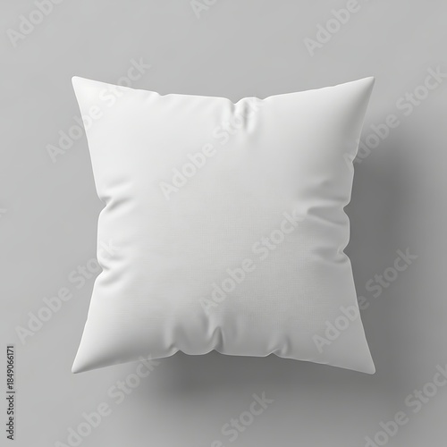 Minimalist White Pillow on Neutral Background Decor