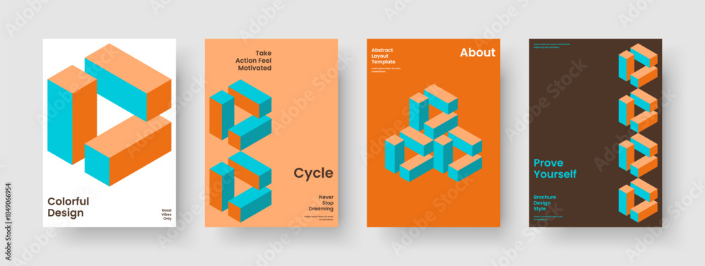 Fototapeta premium Abstract Business Presentation Design. Modern Report Layout. Isolated Brochure Template. Banner. Background. Flyer. Poster. Book Cover. Magazine. Catalog. Portfolio. Brand Identity. Advertising