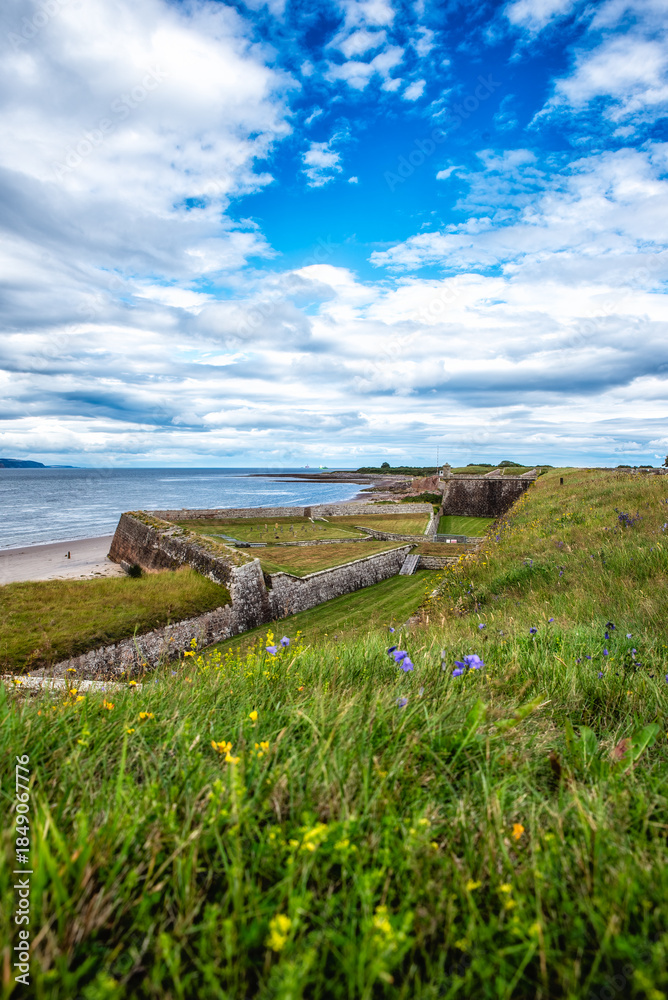 Fototapeta premium Military buildings at Fort George, Scotland.