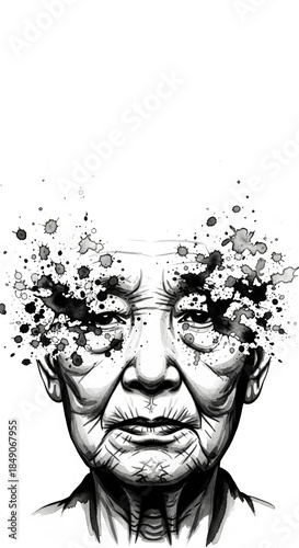 Erasure of Self Ink Wash