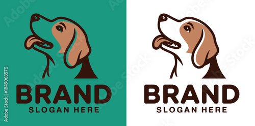 Modern Dog Logo Design Template