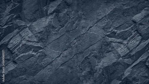 Black dark gray greyish blue stone rock background. Granite mountain surface. Empty blank space template design. Business industrial grunge construction building mining. Solid hard strength durability